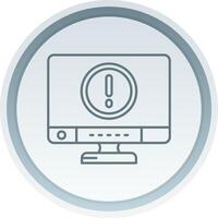 Error Linear Button Icon vector