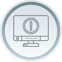 Error Linear Button Icon vector