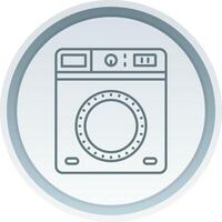 Laundry Linear Button Icon vector