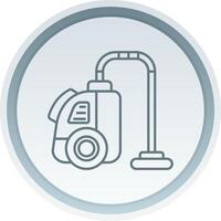 Vacuum cleaner Linear Button Icon vector