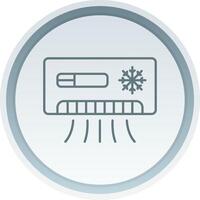 Conditioner Linear Button Icon vector