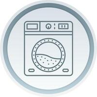 Laundry Linear Button Icon vector