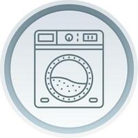 Laundry Linear Button Icon vector