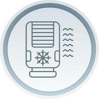 Air conditioner Linear Button Icon vector