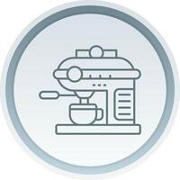 Coffee machine Linear Button Icon vector