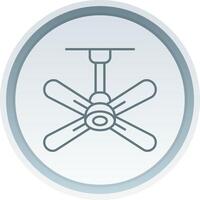 Fan Linear Button Icon vector