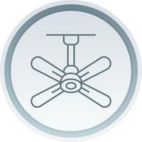 Fan Linear Button Icon vector