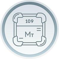 Meitnerium Linear Button Icon vector