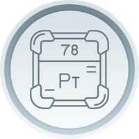 Platinum Linear Button Icon vector