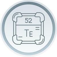 Tellurium Linear Button Icon vector