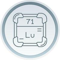 Lutetium Linear Button Icon vector