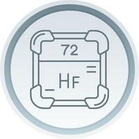 Hafnium Linear Button Icon vector