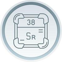 Strontium Linear Button Icon vector