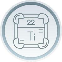 Titanium Linear Button Icon vector