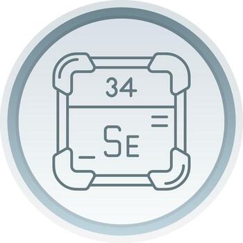 Selenium Linear Button Icon vector
