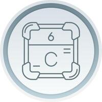 Carbon Linear Button Icon vector