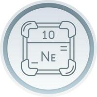 Neon Linear Button Icon vector