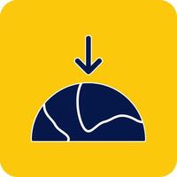 Gravity Glyph Square Two Color Icon vector