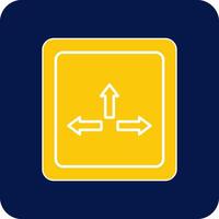Resize Glyph Square Two Color Icon vector