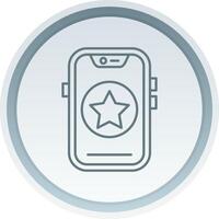Star Linear Button Icon vector