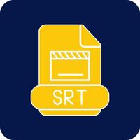 Srt Glyph Square Two Color Icon vector