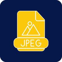 Jpeg Glyph Square Two Color Icon vector