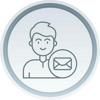 Email Linear Button Icon vector