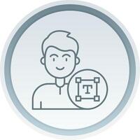Type Linear Button Icon vector