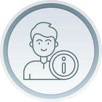 Info Linear Button Icon vector
