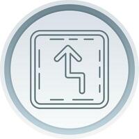 Zigzag Linear Button Icon vector