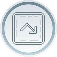 Bounce Linear Button Icon vector