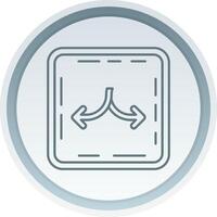 Shuffle Linear Button Icon vector