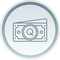 Quetzal Linear Button Icon vector