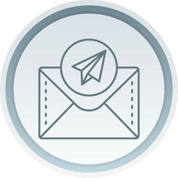 Send Linear Button Icon vector