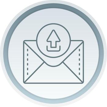 Upload Linear Button Icon vector