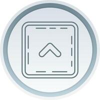 Chevron Linear Button Icon vector