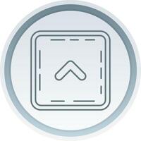 Chevron Linear Button Icon vector