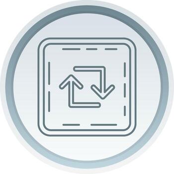 lazo lineal botón icono vector