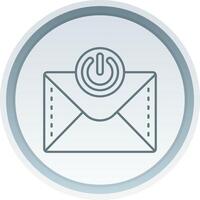 Power on off Linear Button Icon vector