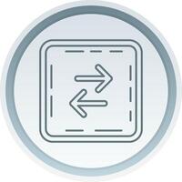 Swap Linear Button Icon vector