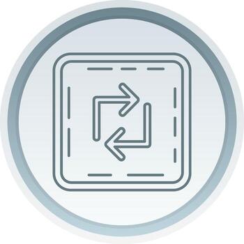 lazo lineal botón icono vector