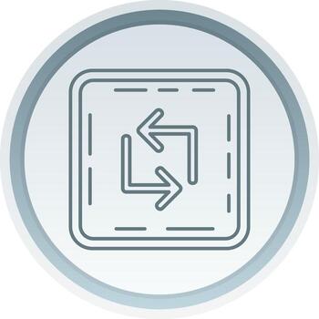 lazo lineal botón icono vector