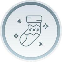 Sock Linear Button Icon vector