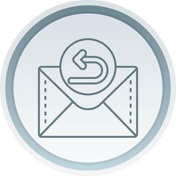 izquierda flecha lineal botón icono vector