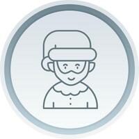 Elfie Linear Button Icon vector