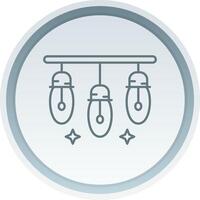 Lights Linear Button Icon vector
