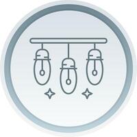 Lights Linear Button Icon vector