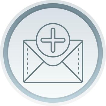 Plus Linear Button Icon vector