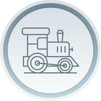 Toy train Linear Button Icon vector