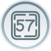 Fifty Seven Linear Button Icon vector